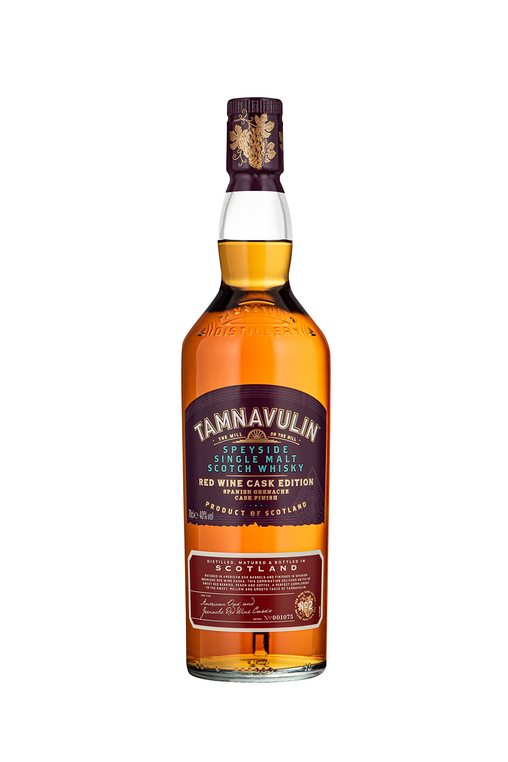 Tamnavulin Red Wine Cask Whisky Scozzese 40% 700ml