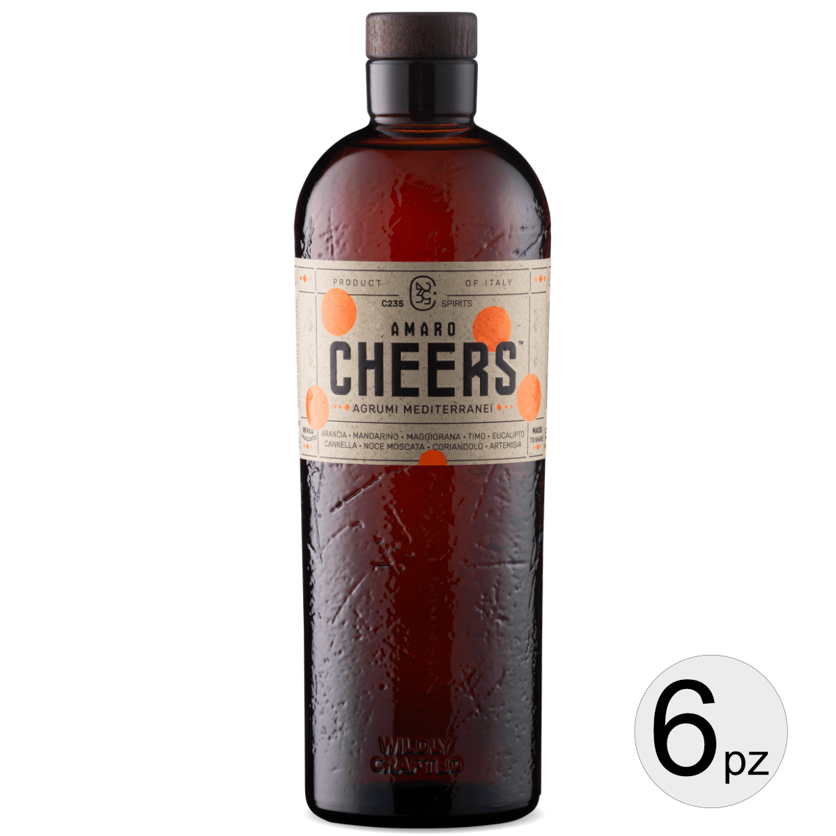 C235 Amaro Cheers amaro agrumi mediterranei 6 bottiglie
