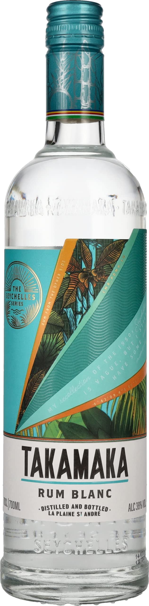 Takamaka Seychelles White Rum Bianco 38% 700ml