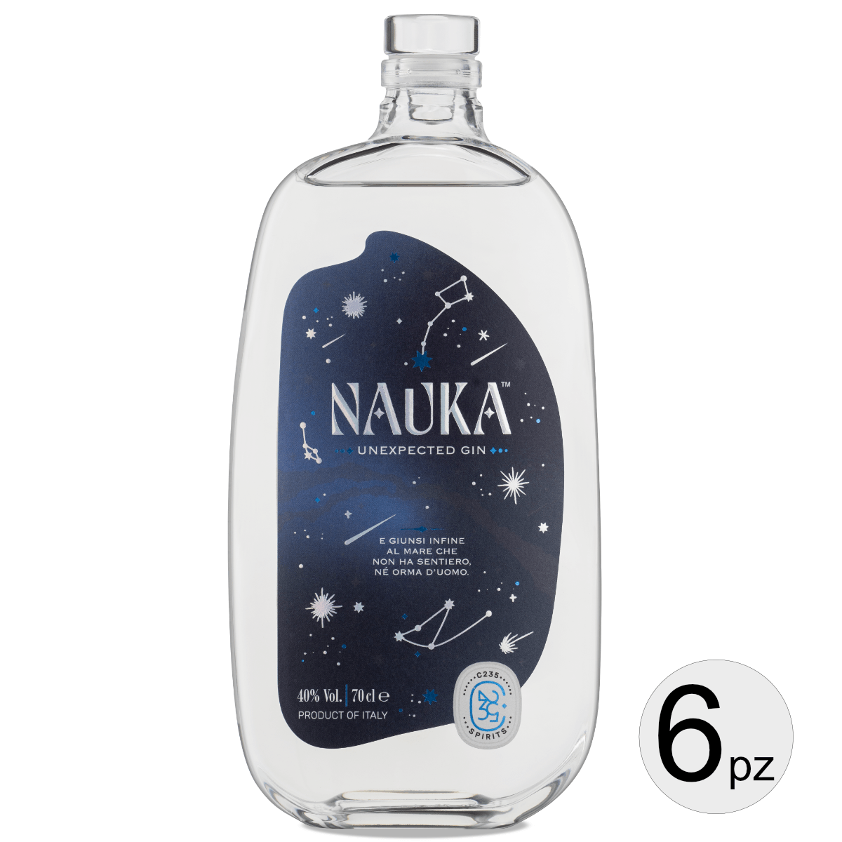 C235 Nauka gin unexpected gin erbe 6 bottiglie