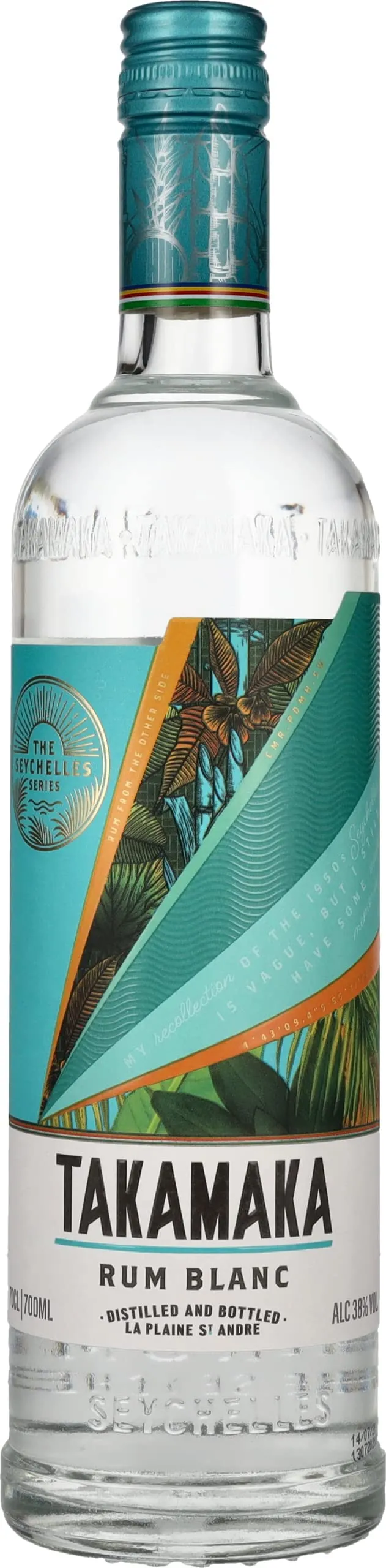 Takamaka Seychelles White Rum Bianco 38% 700ml