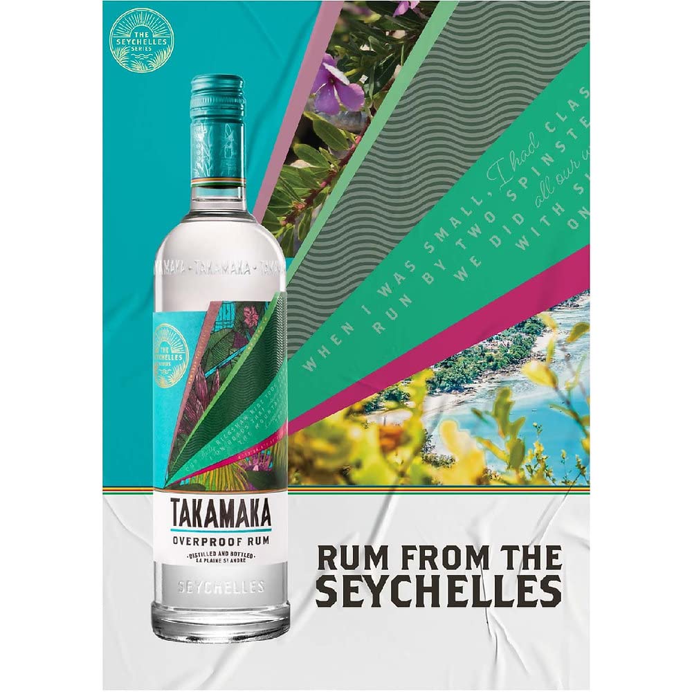Takamaka Seychelles Overproof Rum Bianco Speziato 69% 700ml